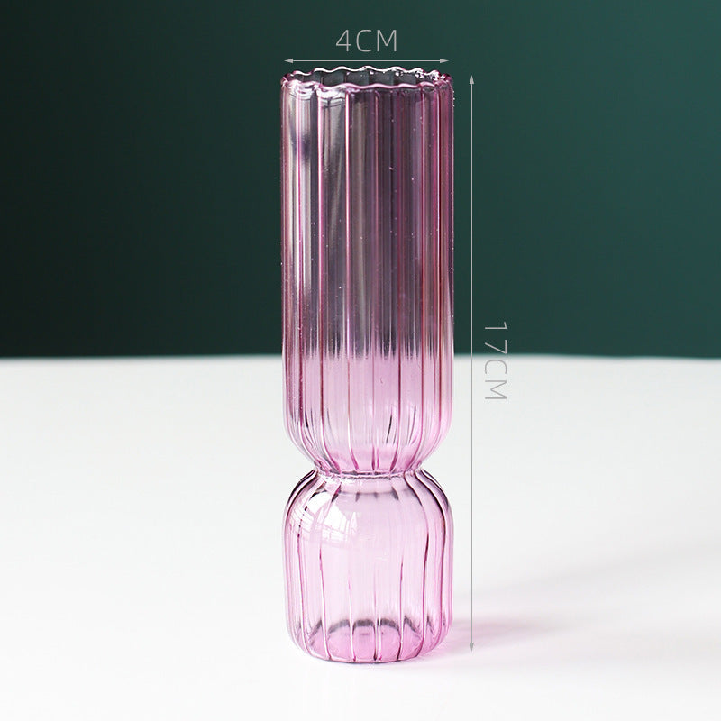 Modern Glass Vase Bubble Vase Art Colored Transparent Gomaki