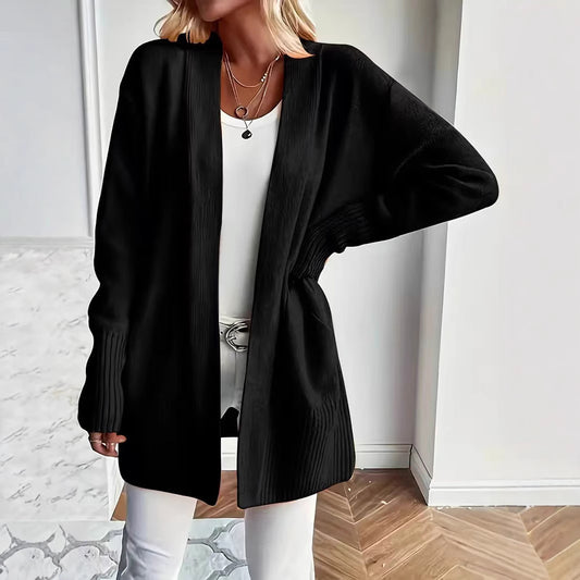 Women Long Knit Cardigan Gomaki