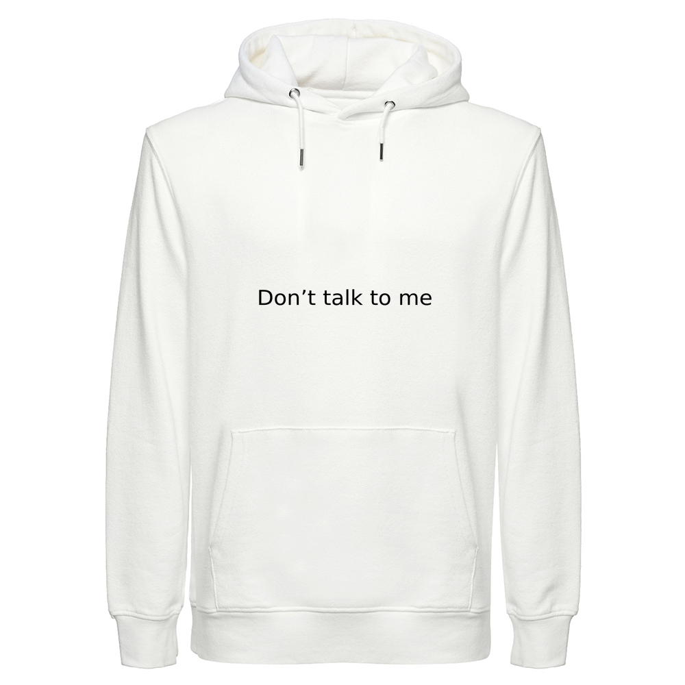 Unisex Hemp Hoodie Organic And Vegan Printed Talk