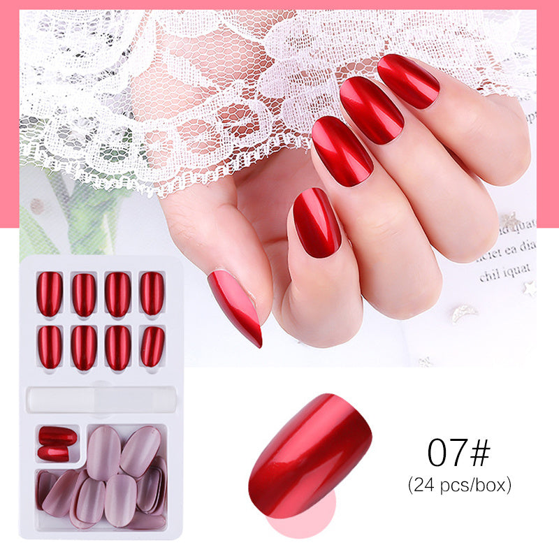 Elegant Short Square Press On Nails Reusable Stick Gomaki