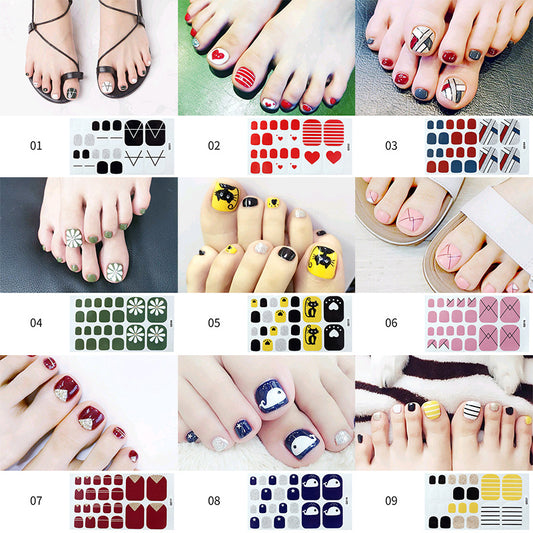 Artistic Nail Foot Sticker Waterproof  Gomaki