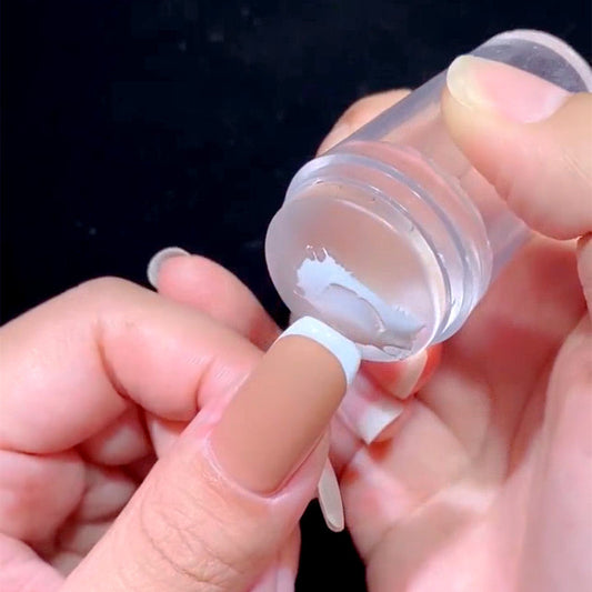 Transparent Silicone French Nail Stamper Gomaki