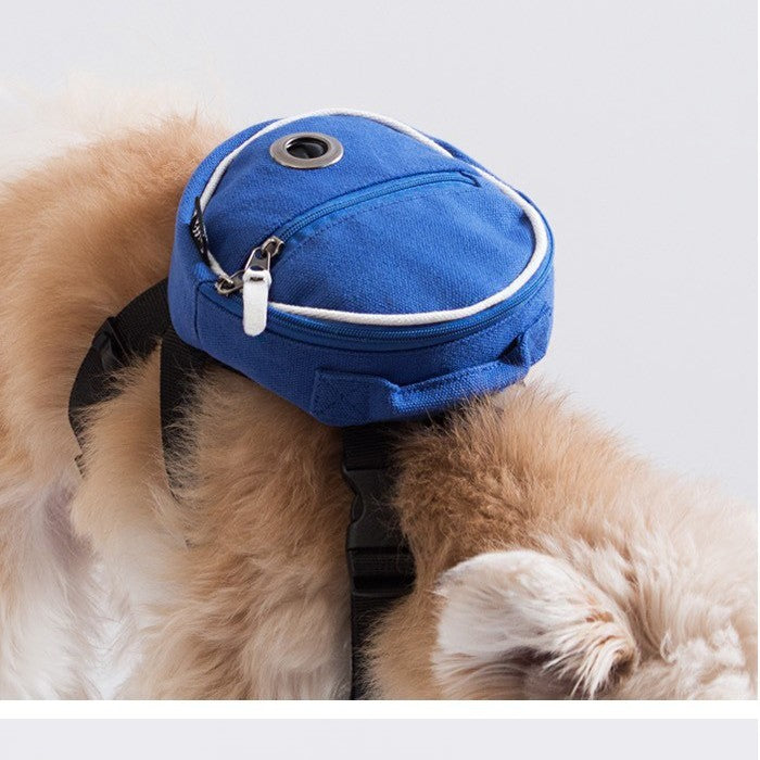 Round Pet Backpack Harness Gomaki Shop