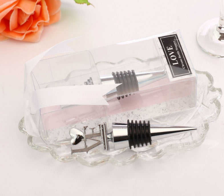 Bouchon de bouteille de vin décoratif en métal Gomaki