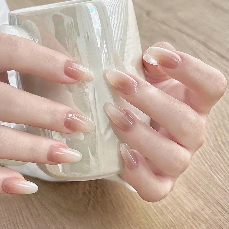 Elegant French Floral Press On Nails Gomaki