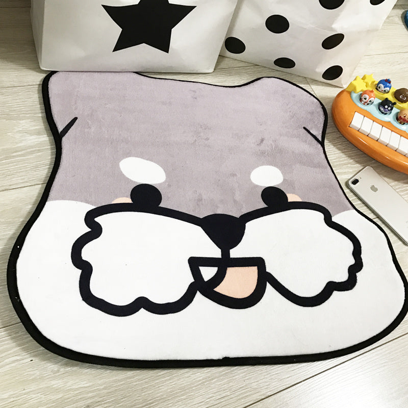 Cute Dog Face Floor Mat Gomaki Shop