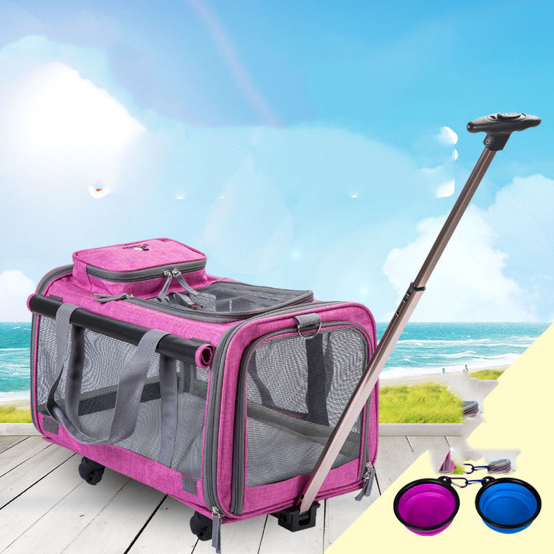 Rolling Expandable Pet Carrier Gomaki Shop