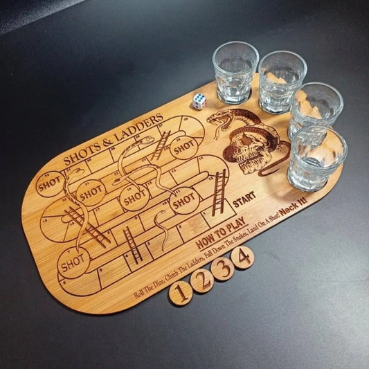 Shots & Ladders Drinking Game Set Gomaki