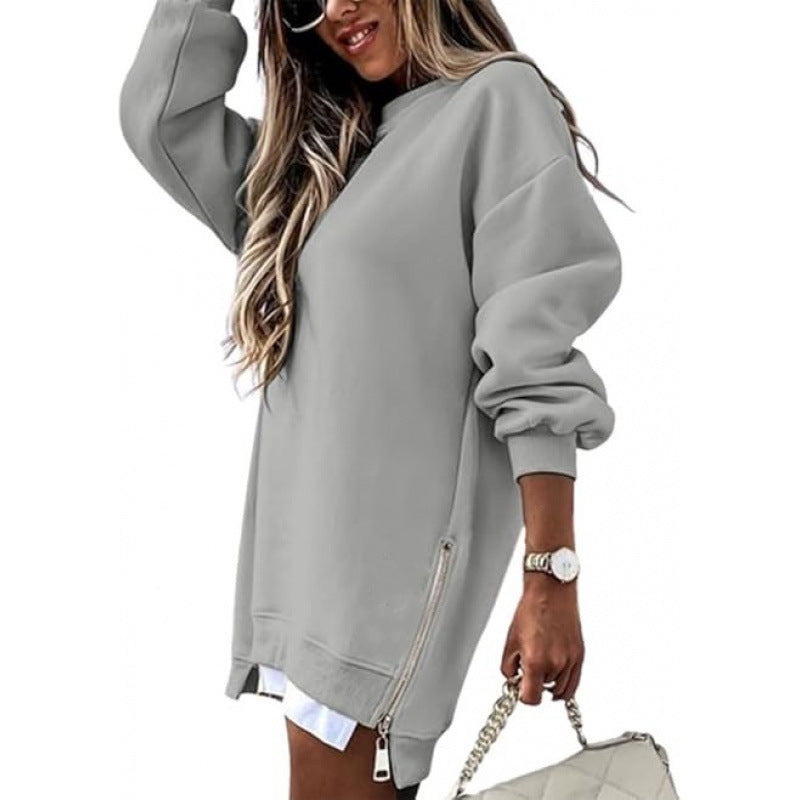 Women Longline Sweatshirt Dress Gomaki