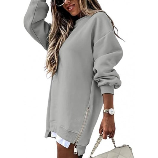 Women Longline Sweatshirt Dress Gomaki
