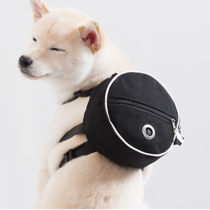 Round Pet Backpack Harness Gomaki Shop
