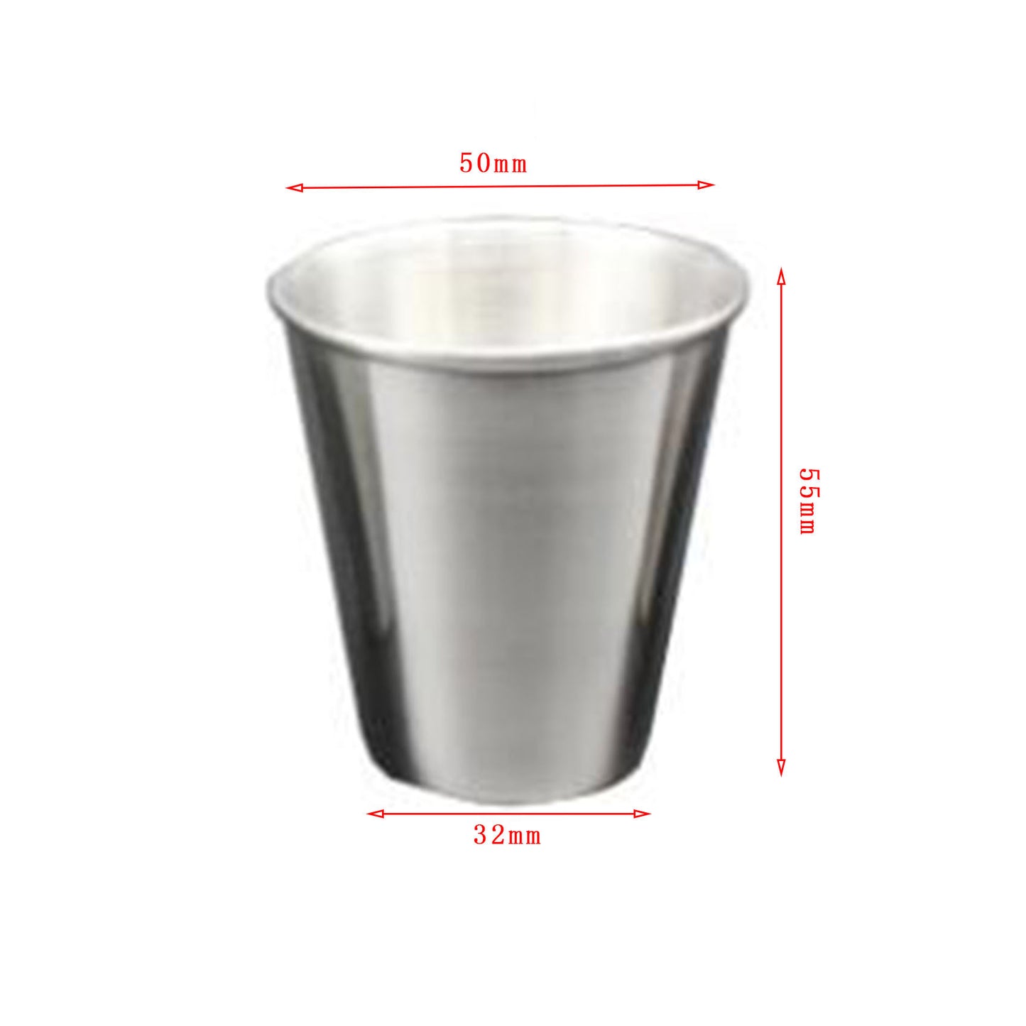 Set di bicchierini da shot in acciaio inossidabile con custodia da viaggio in pelle Gomaki