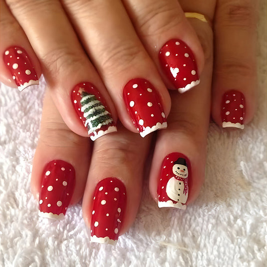Christmas Press On Nails Set Gomaki