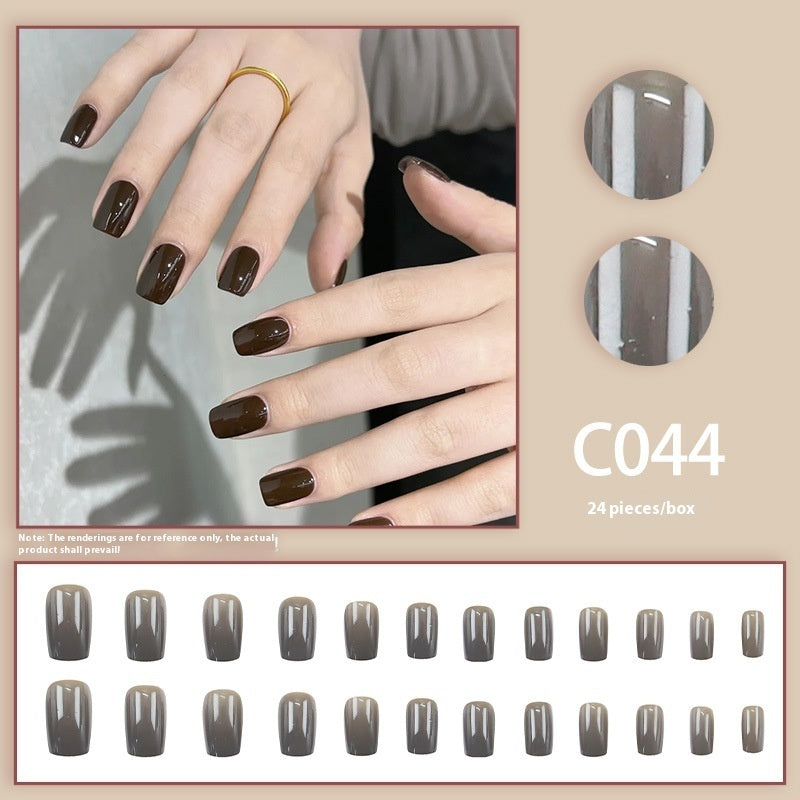 Matte and Glossy Press On Nail Set Gomaki