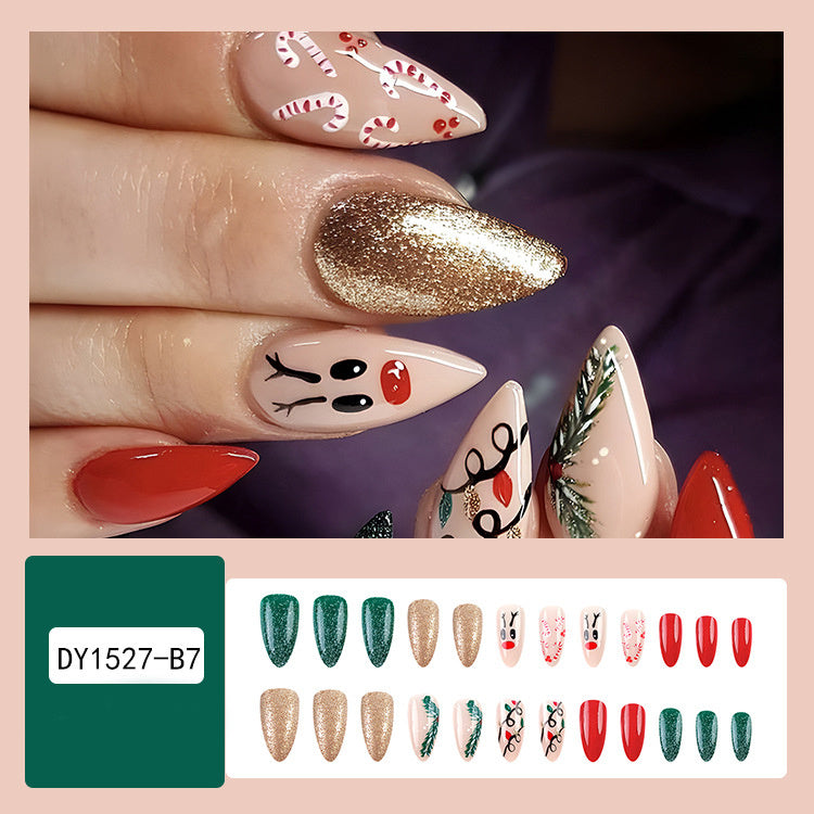 Christmas Press On Nails Set Gomaki