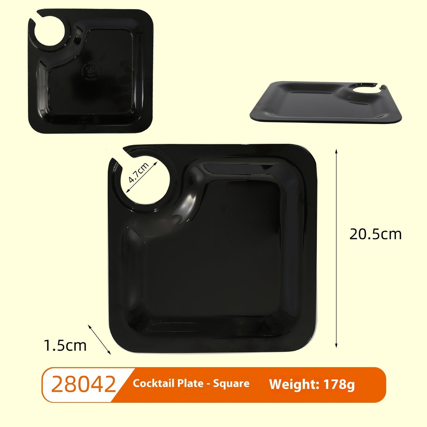 Elegant Wine Glass Holder Plate Gomaki