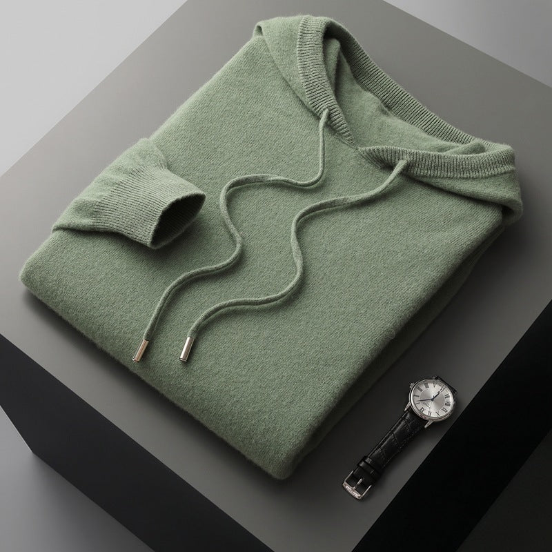 Men Hooded Knitted Sweater Gomaki