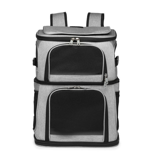 Modern Double Layer Pet Backpack Carrier Gomaki
