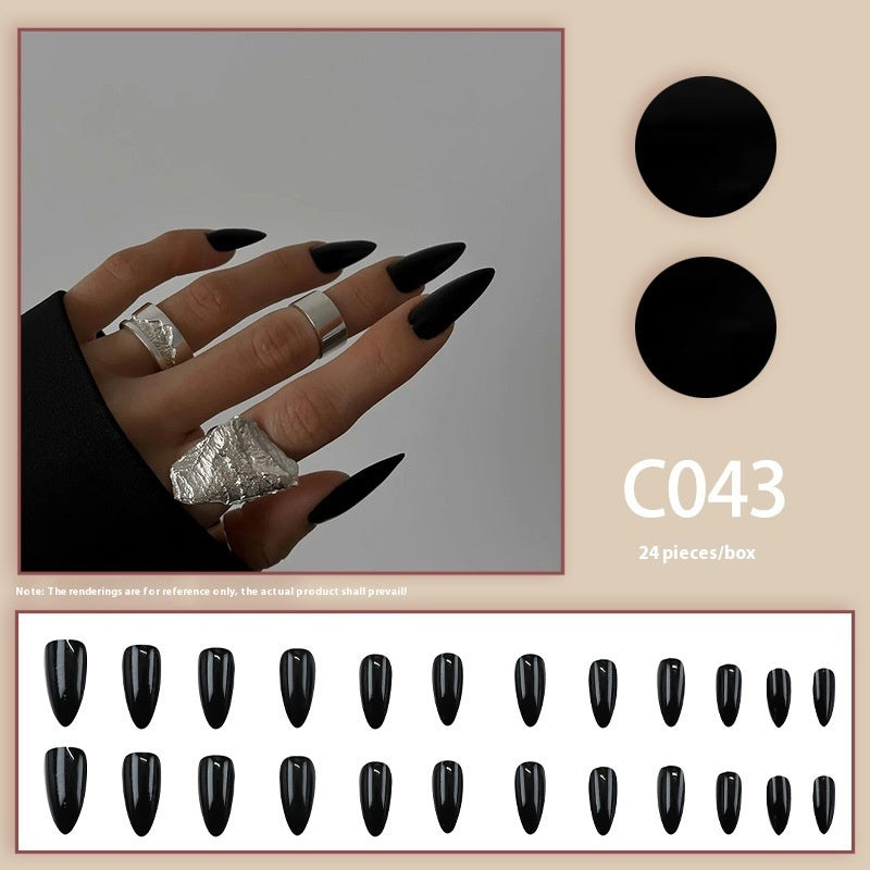 Matte and Glossy Press On Nail Set Gomaki