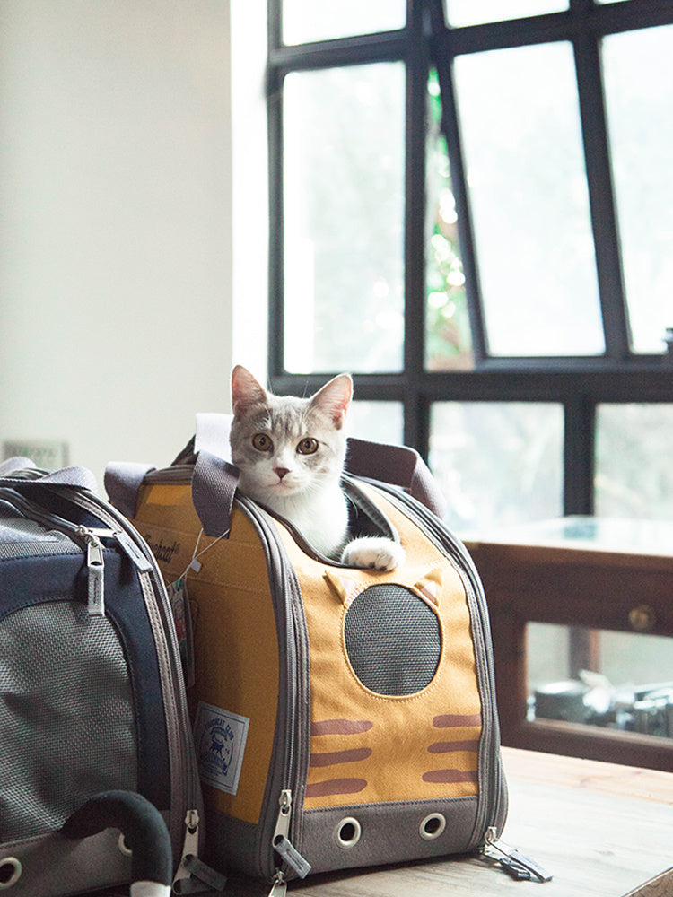 Geometric Pattern Nylon Pet Carrier Bag Gomaki