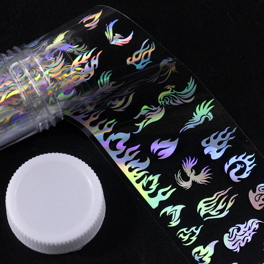 Holographic Nail Art Transfer Foil Stickers Gomaki
