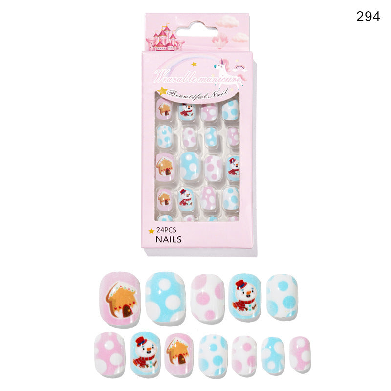 Christmas Pattern Press On Nails Gomaki