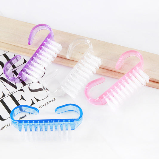 Double Sided Nail Cleaning Brush with Handle Gomaki