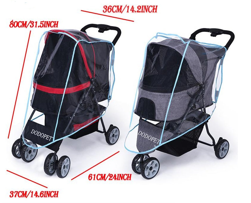 Pet Stroller Rain Cover Gomaki