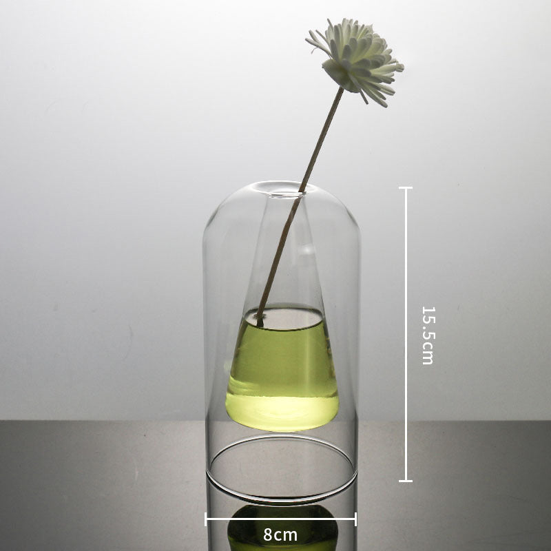 Modern Transparent Glass Vases Gomaki