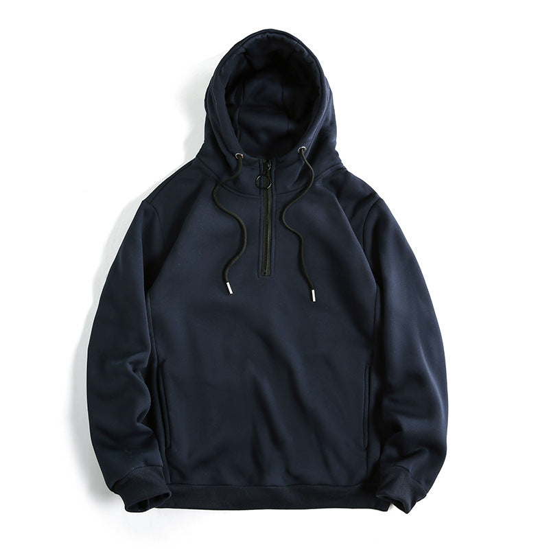 Half Zip High-Neck Hoodie Gomaki