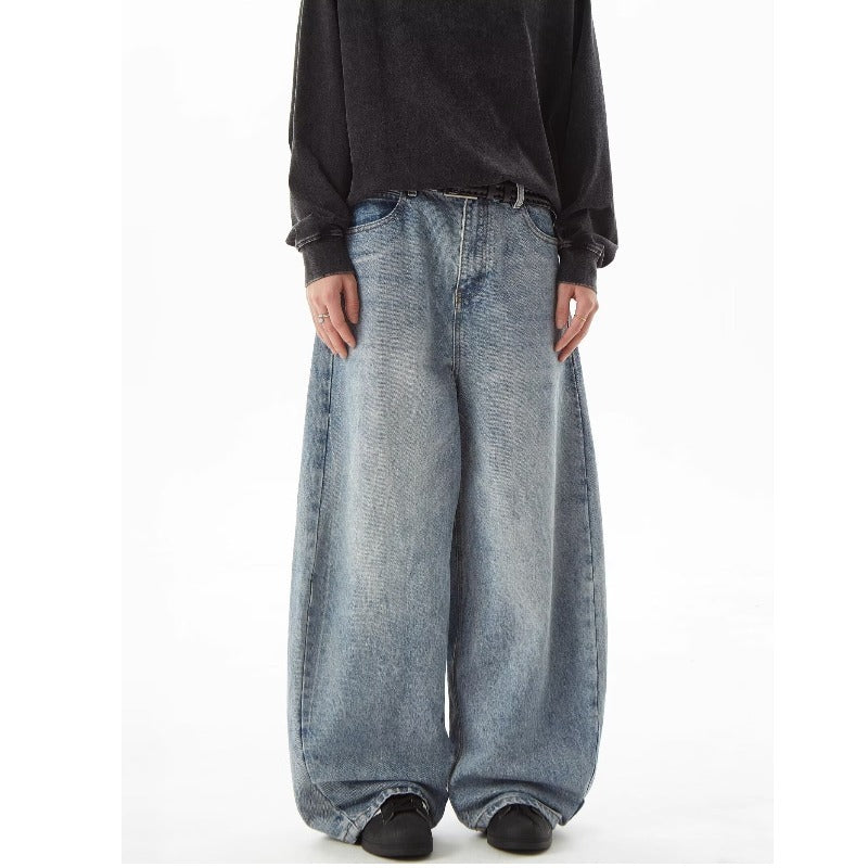 Women Oversized Wide Leg Jeans Gomaki
