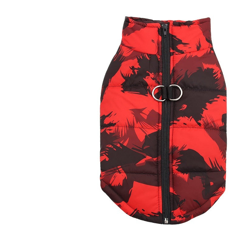 Camouflage Dog Puffer Vest Gomaki Shop