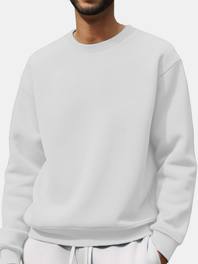 Men Minimalist Fleece Sweatshirt Gomaki