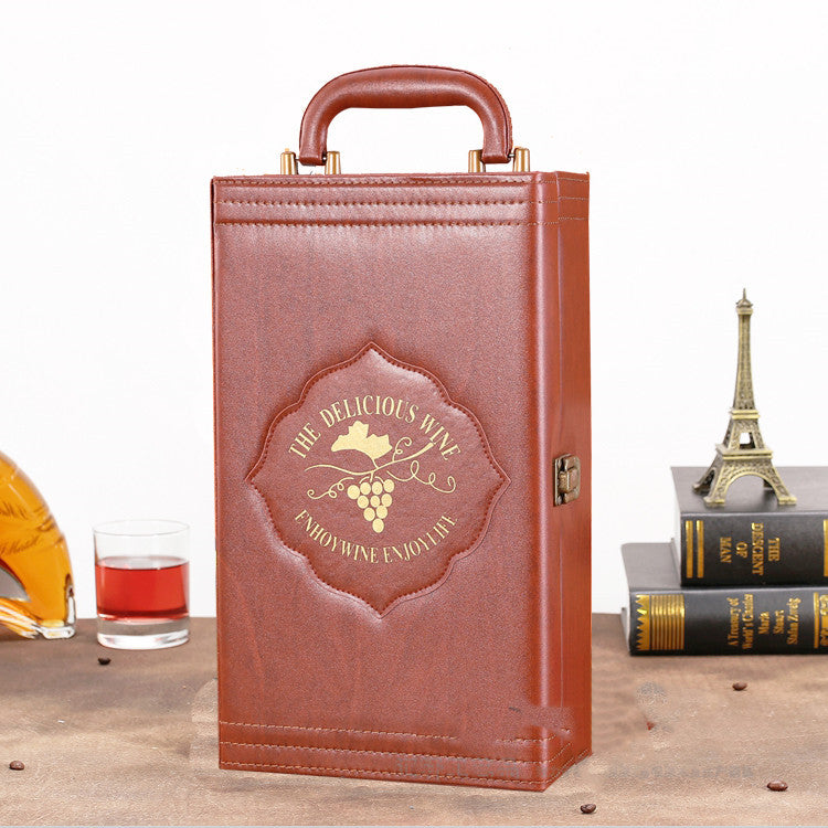 Luxury Leather Wine Gift Box Gomaki