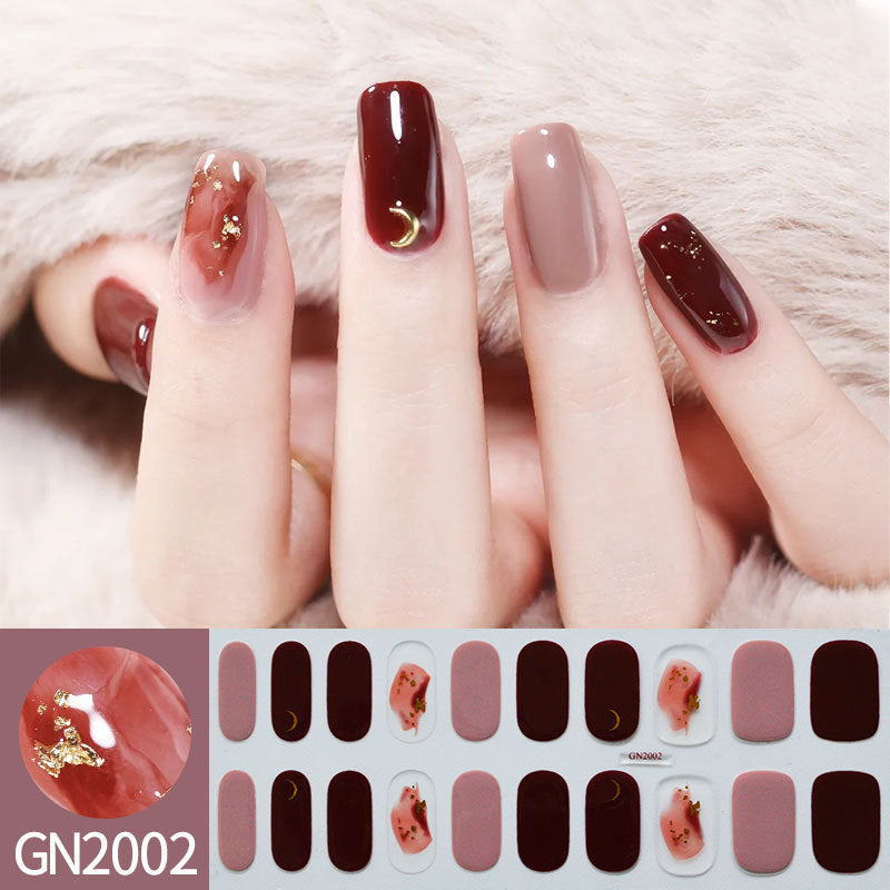 Gradient Nude Pink Nail Polish Strips Gomaki