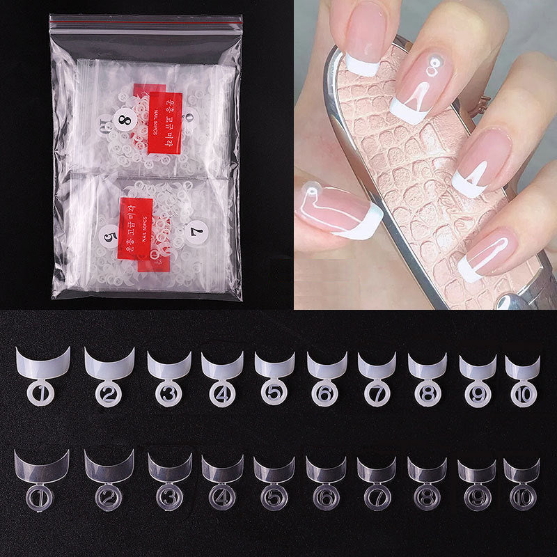 Professional French Smile Line Nail Tips Gomaki