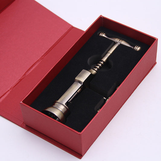 Vintage Bronze Corkscrew Wine Opener Gomaki