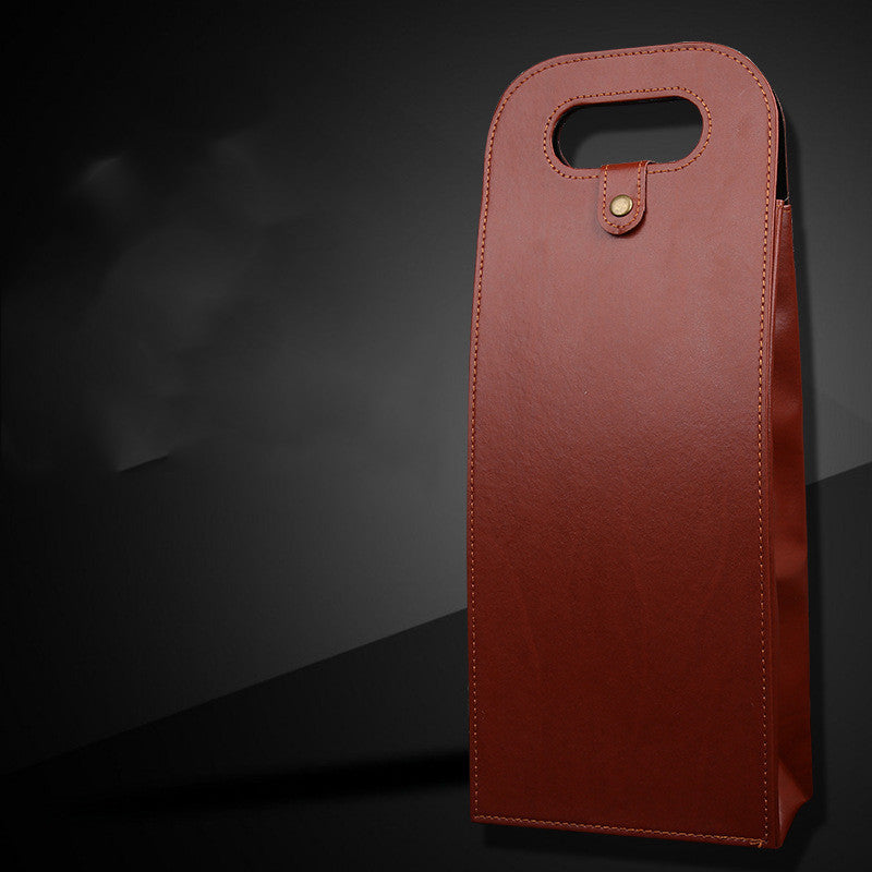 Luxury Leather Wine Bottle Gift Box Gomaki