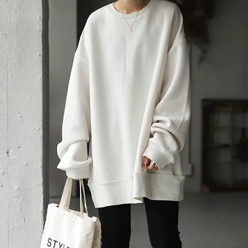 Women Oversized Crewneck Sweatshirt Gomaki