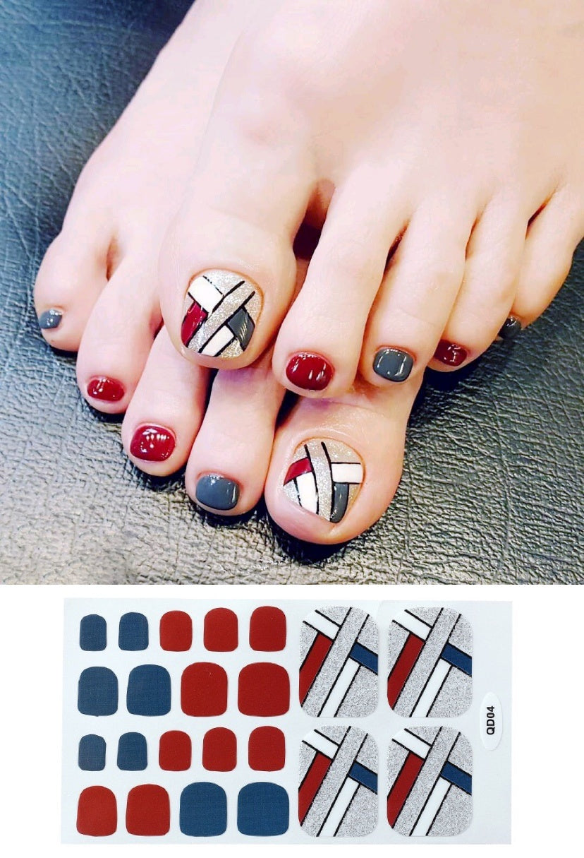 Artistic Nail Foot Sticker Waterproof  Gomaki