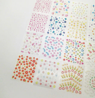 Floral Nail Art Stickers Set Gomaki