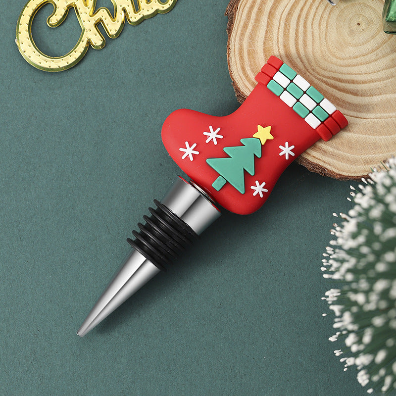Christmas Wine Bottle Stopper Set Gomaki