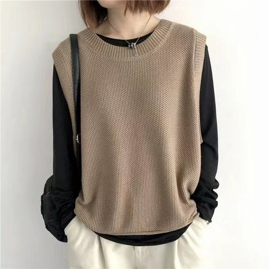 Women Knitted Sweater Vest Gomaki