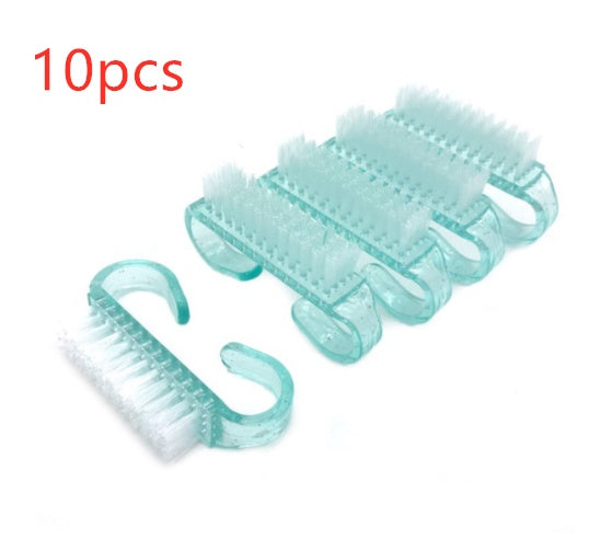 Double Sided Nail Cleaning Brush with Handle Gomaki