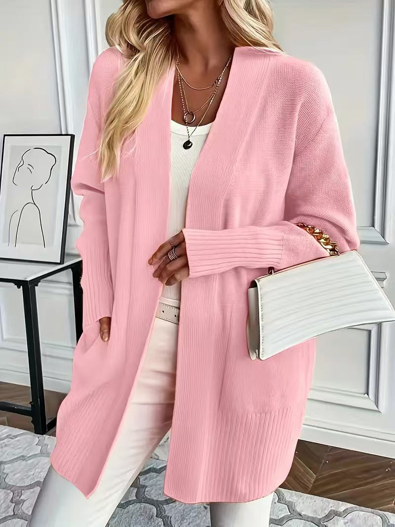 Women Long Knit Cardigan Gomaki
