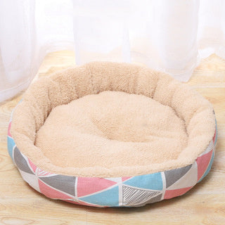 Soft Round Pet Bed Gomaki Shop