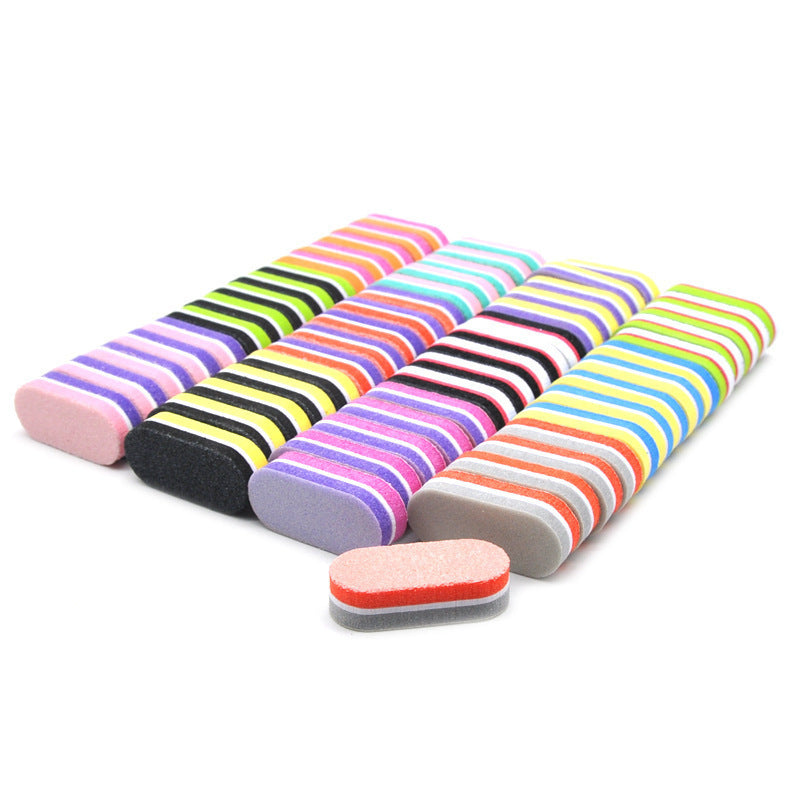 Mini Pink Sponge Buffers for Manicure and Pedicure Gomaki