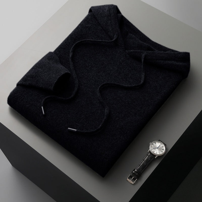 Men Hooded Knitted Sweater Gomaki