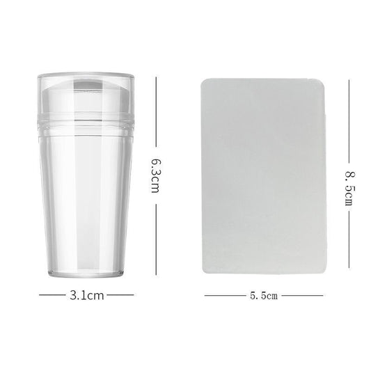 Transparent Silicone French Nail Stamper Gomaki