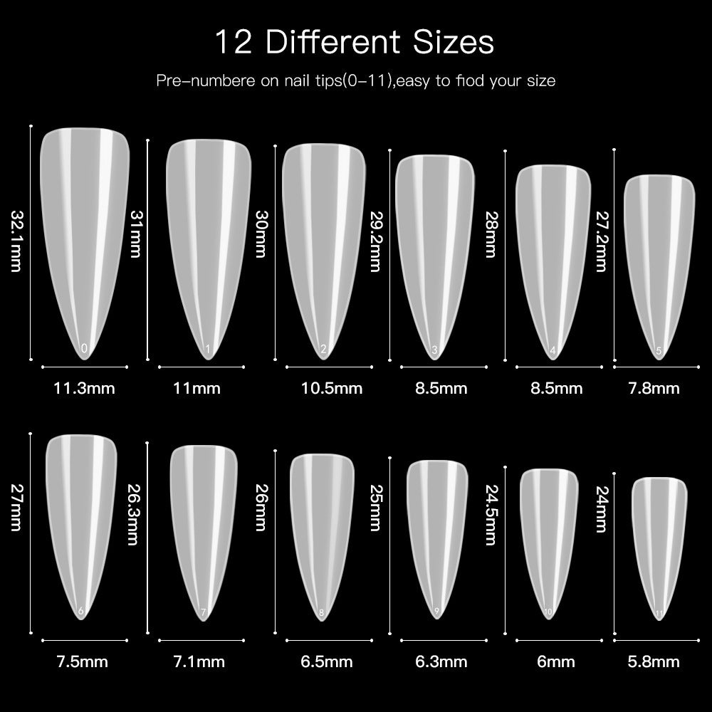 Miss Bloom Stiletto Nail Tips Gomaki